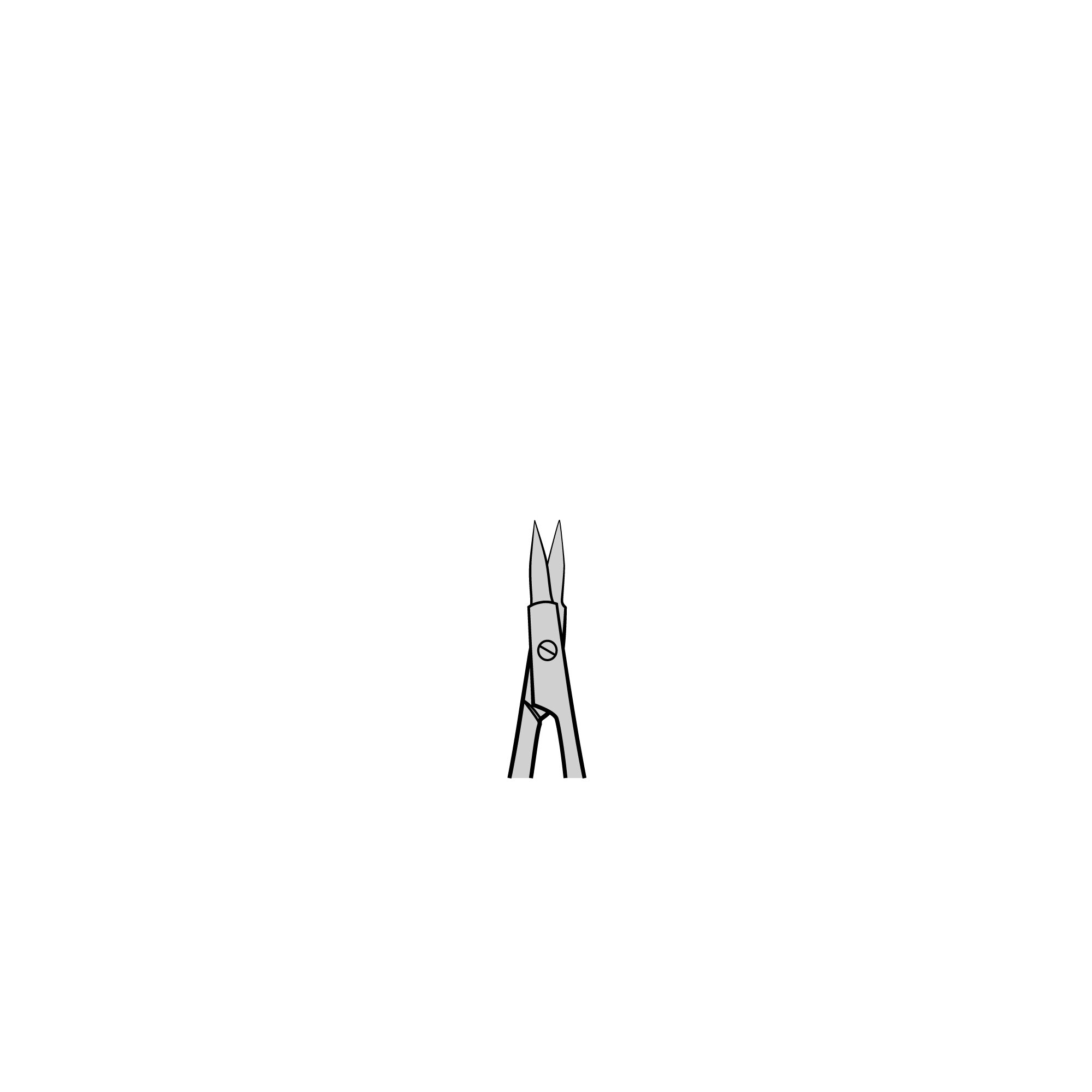 Vannas Round Handled Spring Scissors - 9cm | 15403-08