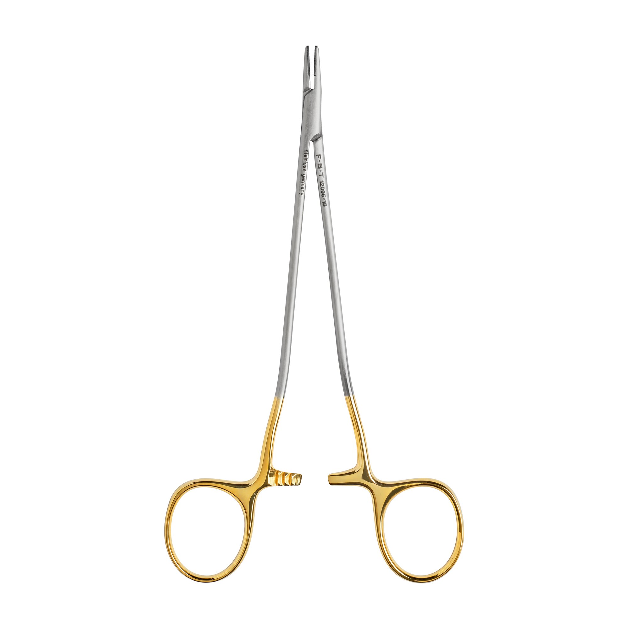 Slim Elongated Needle Holder with Tungsten Carbide Jaws | 12005-15