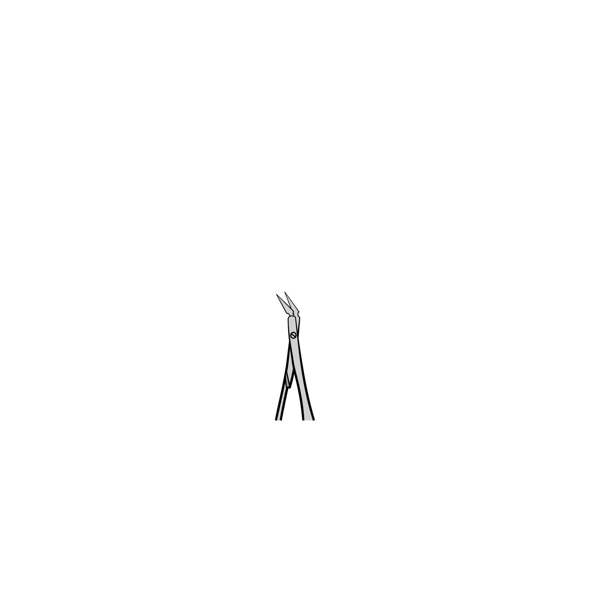 Vannas Spring Scissors - 2.5mm cutting edge | 15002-08