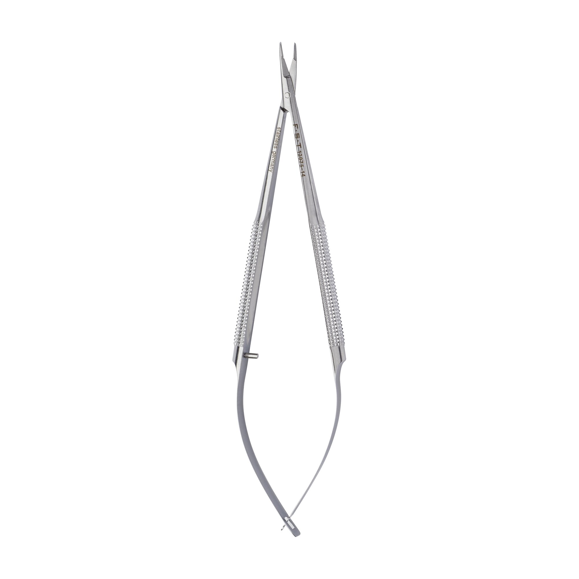 Round Handled Micro Needle Holder with Suture Cutter | 12075-14
