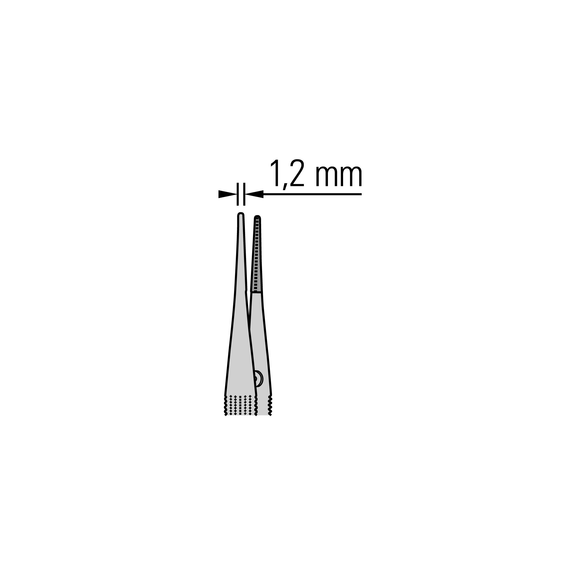 DeBakey Round Handled Forceps | 11076-15